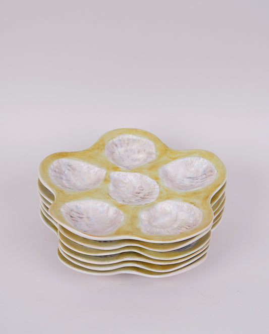 Assiettes à huîtres Guillot x2