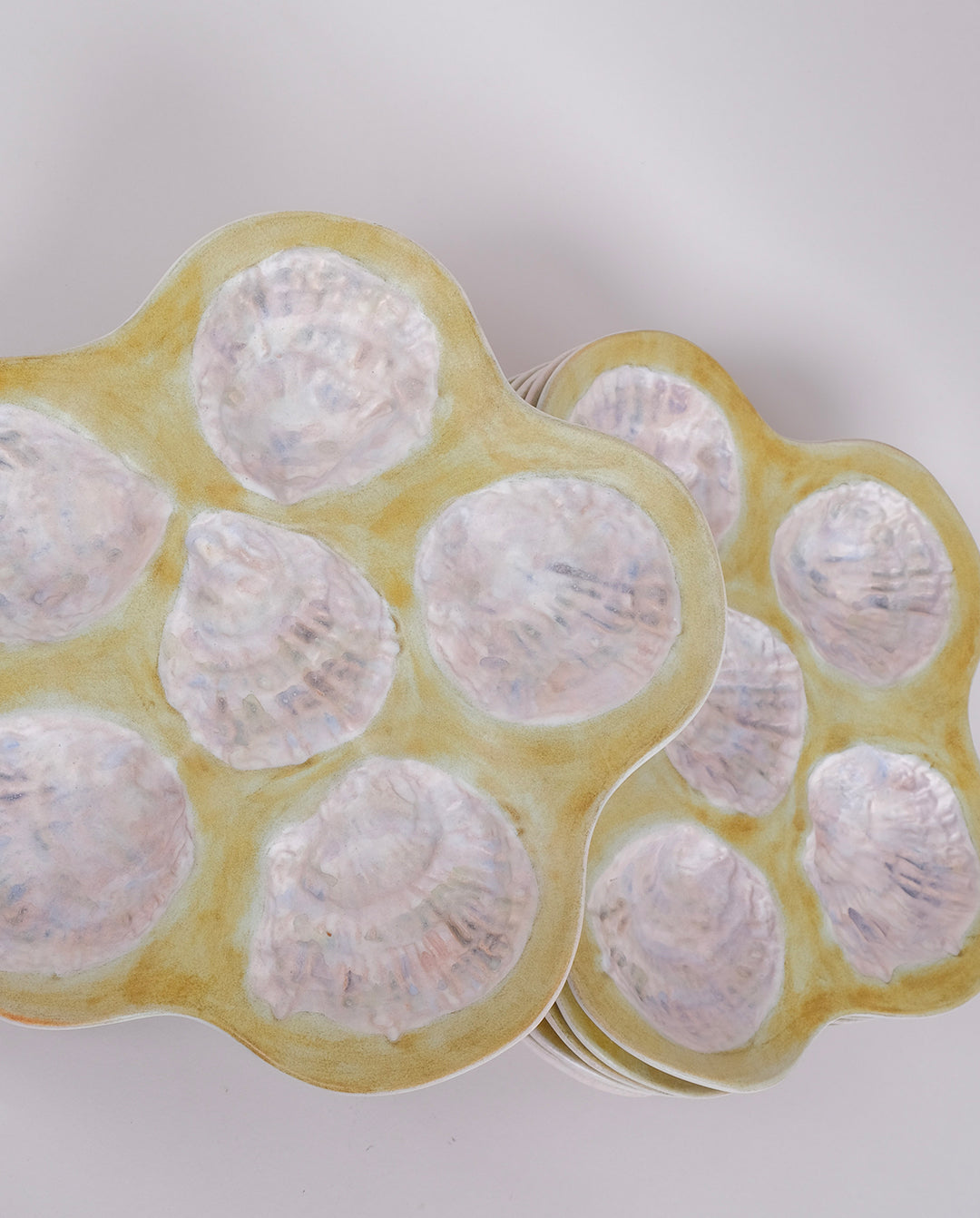 Assiettes à huîtres Guillot x2