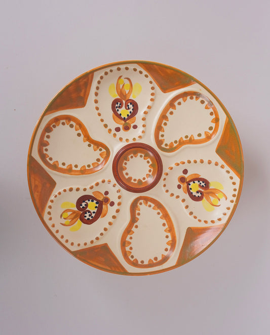 Assiettes à huîtres Quimper