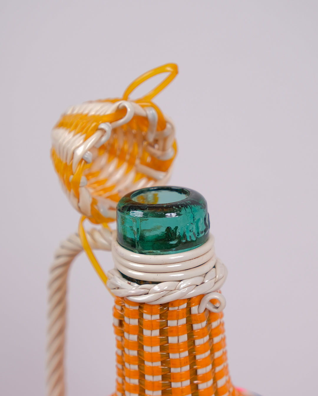 bouteille scoubidou vintage