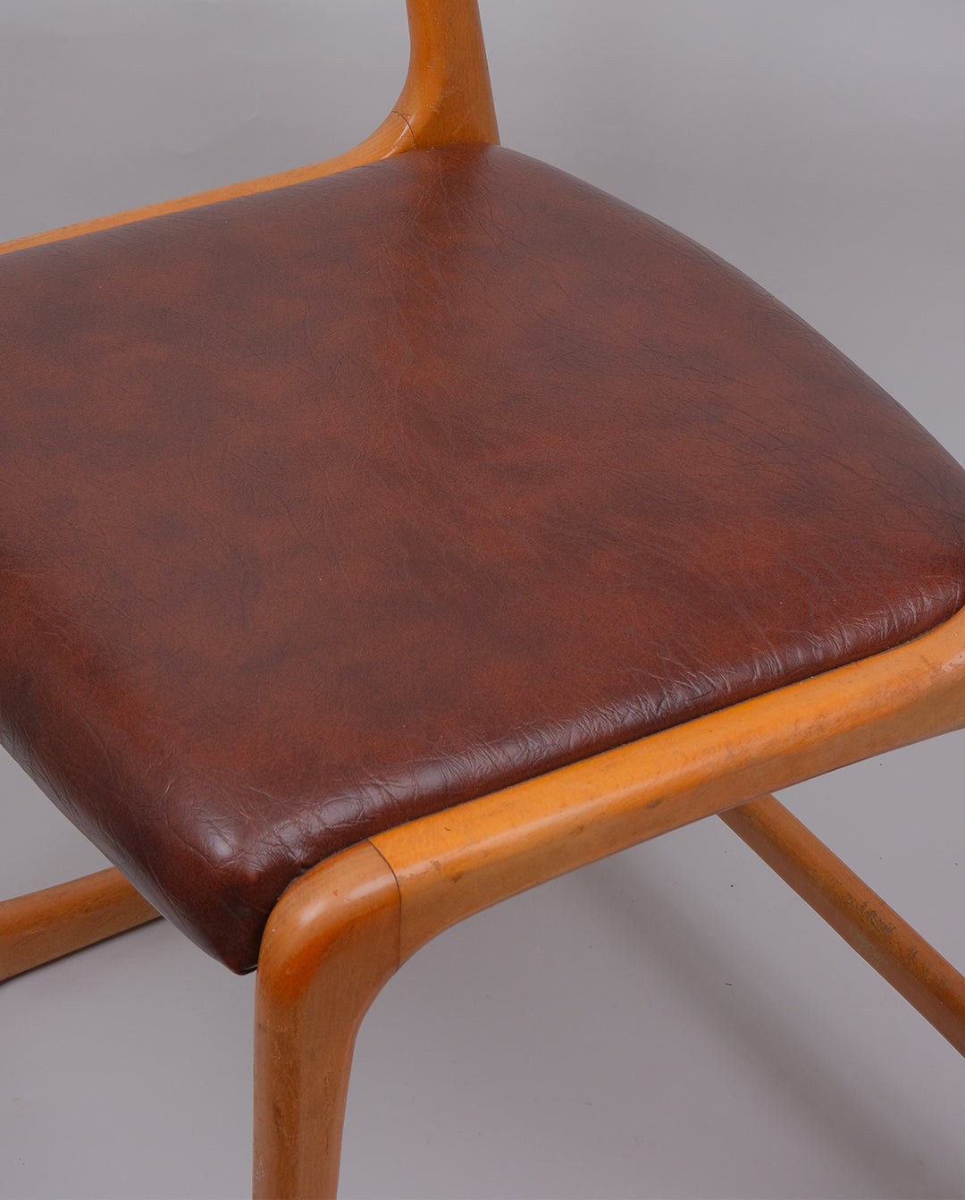 Chaise traineau Baumann, années 60