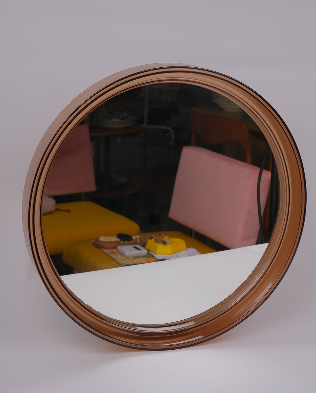 Miroir en plexi fumé, années 70