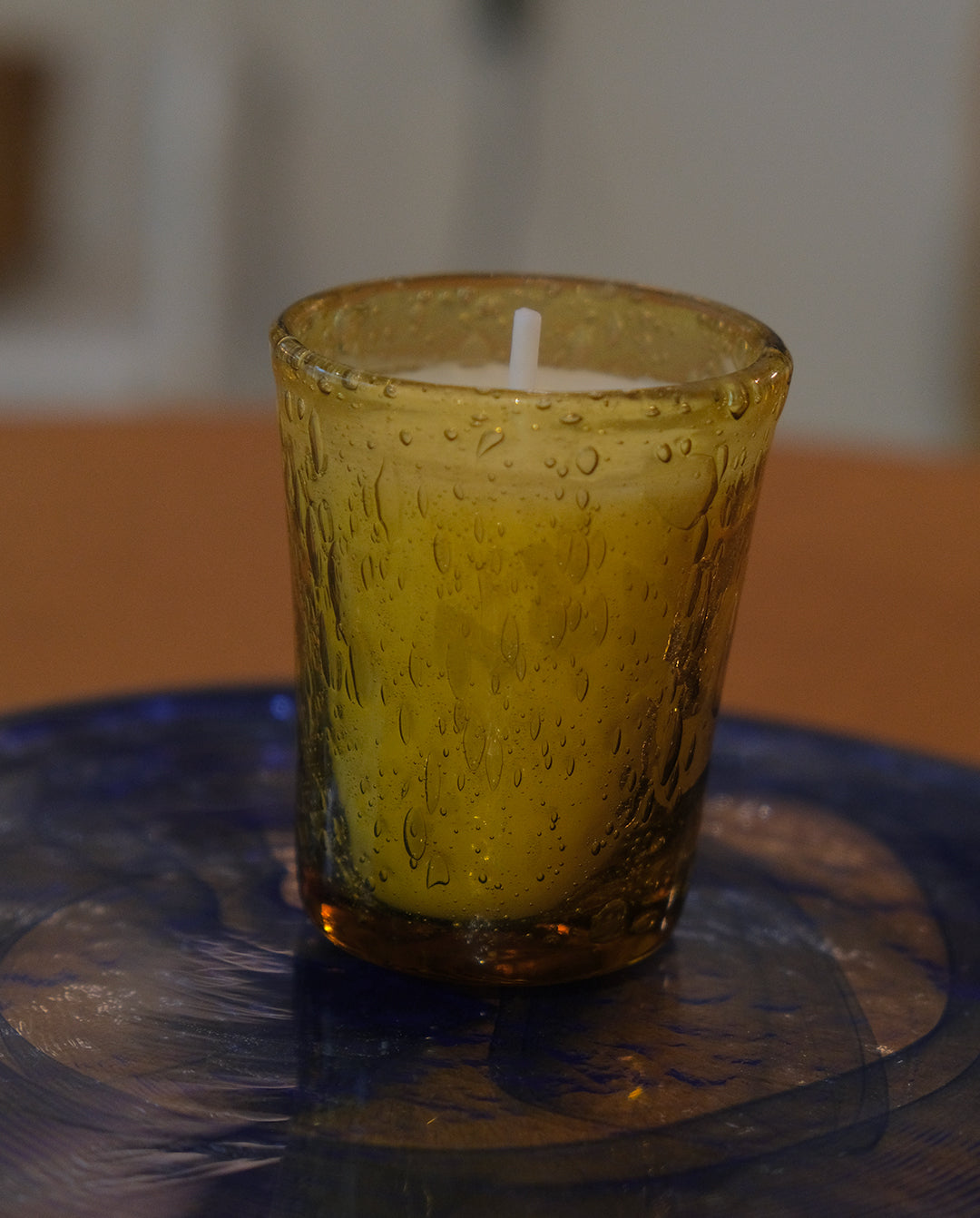 Bougie — verre ambré