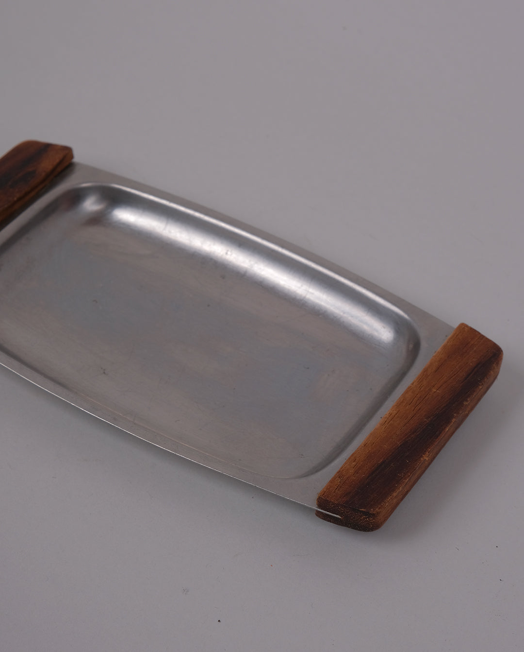 Plateau en inox et teck