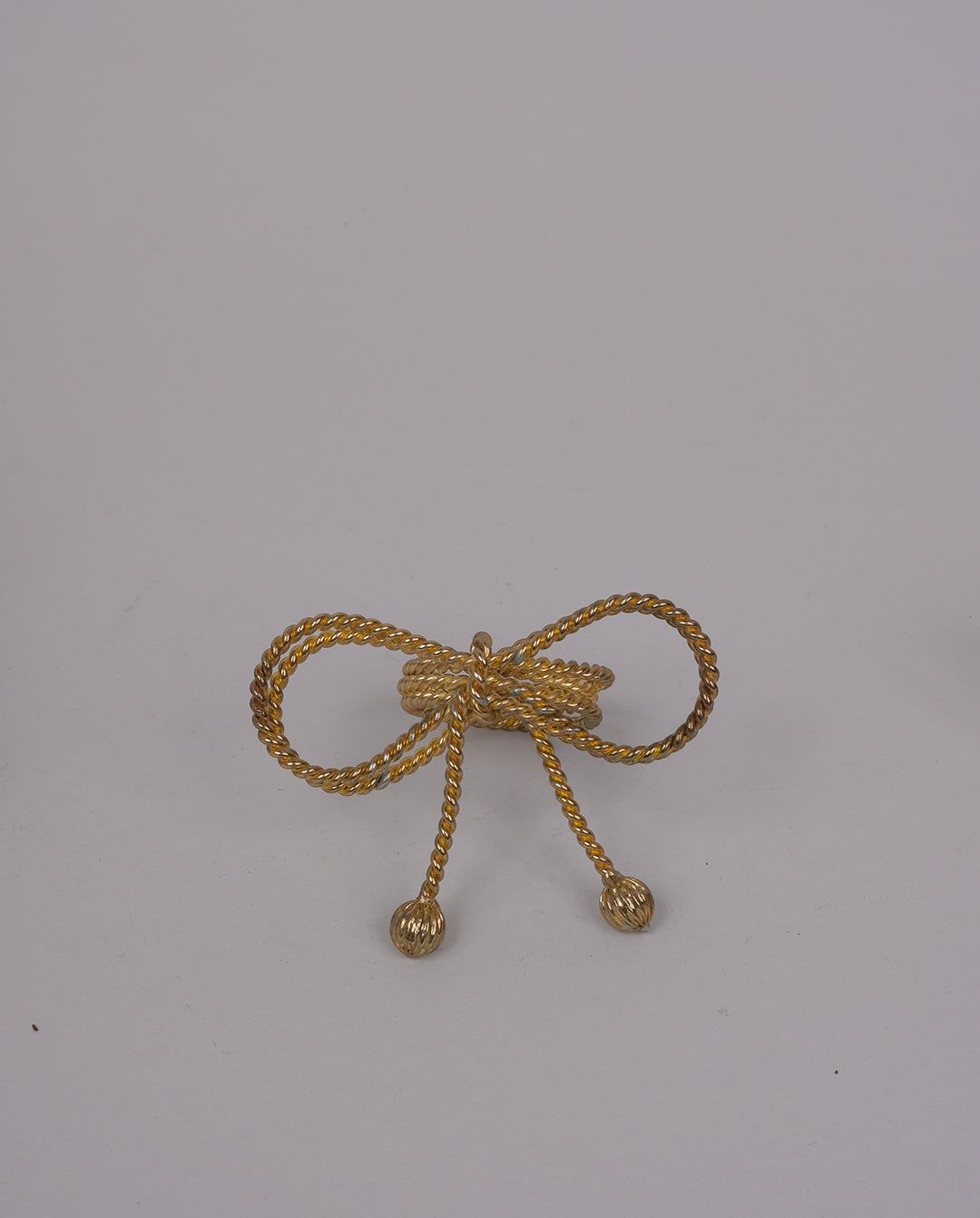 Ronds de serviette en métal doré x7