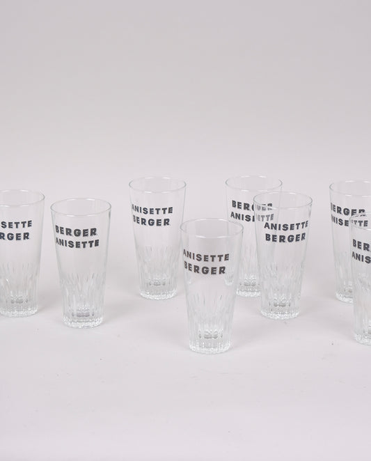 Verres publicitaires Berger Anisette