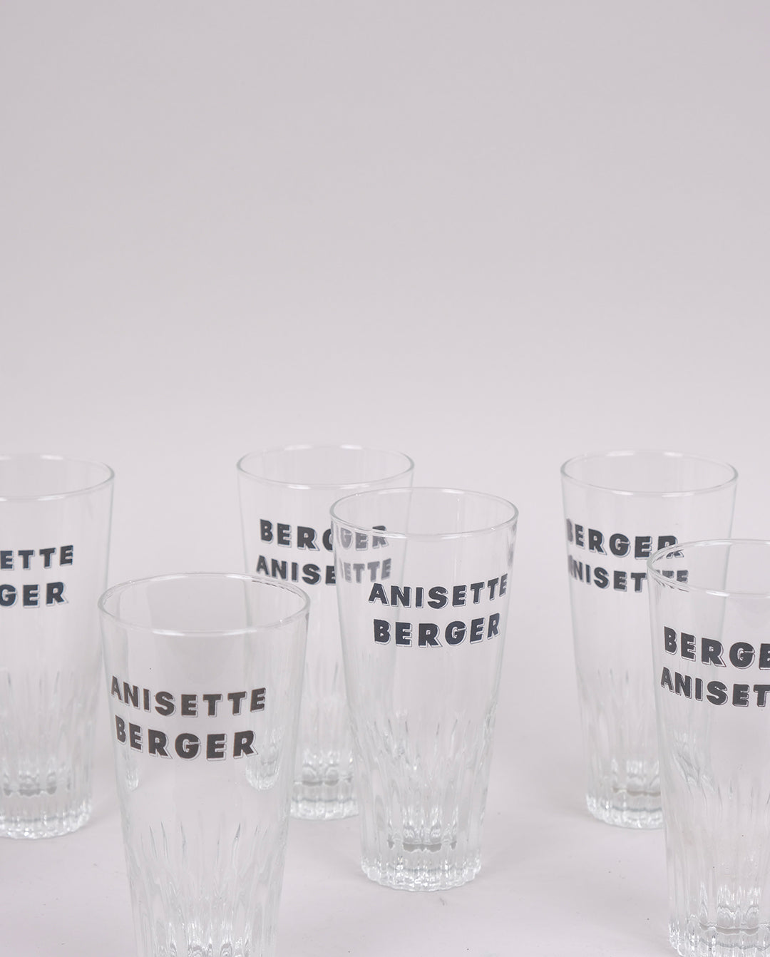 Verres publicitaires Berger Anisette