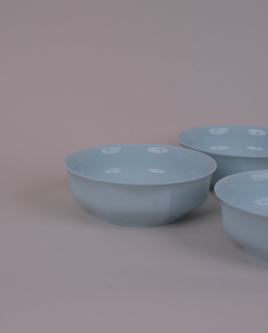 Assiettes creuses en porcelaine x4