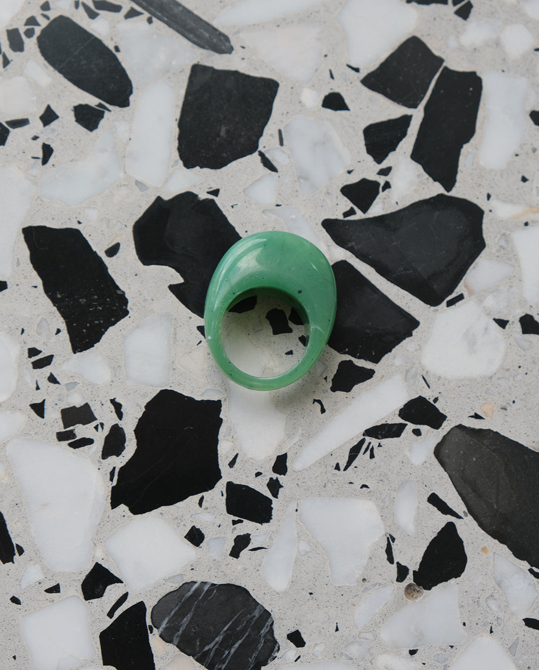 Bague en plastique années 80