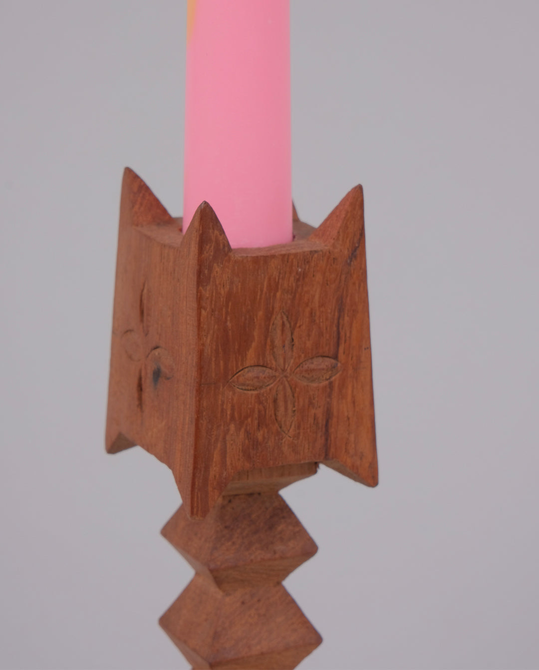 Bougeoir en bois