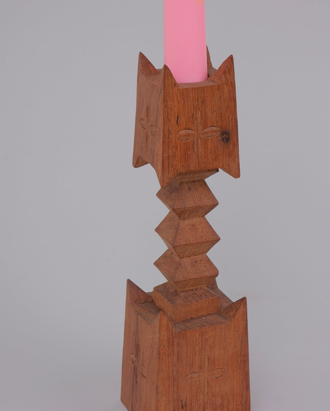 Bougeoir en bois