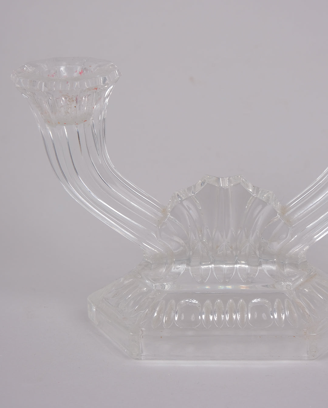 Bougeoir double en cristal