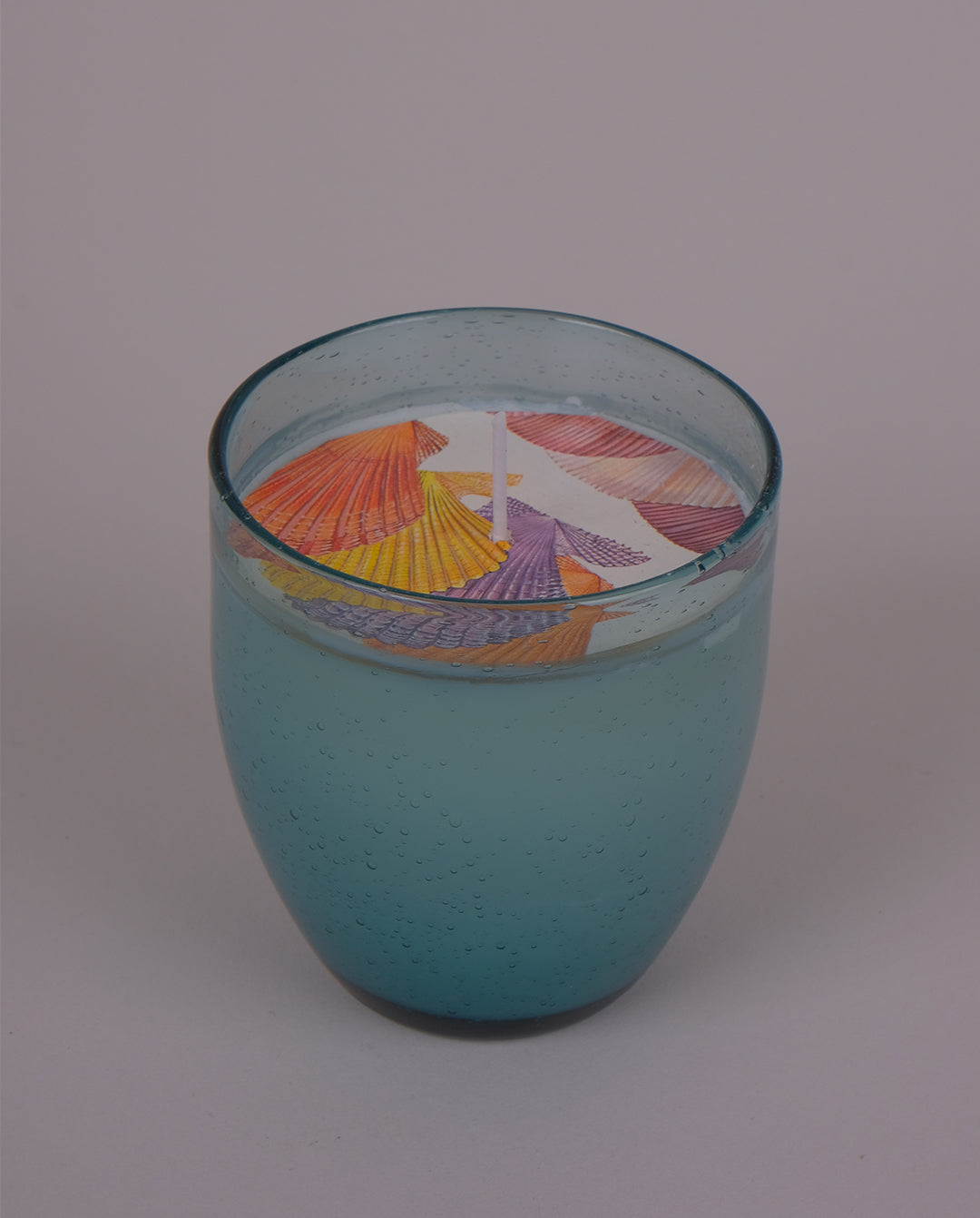 Bougie — verre bleu clair