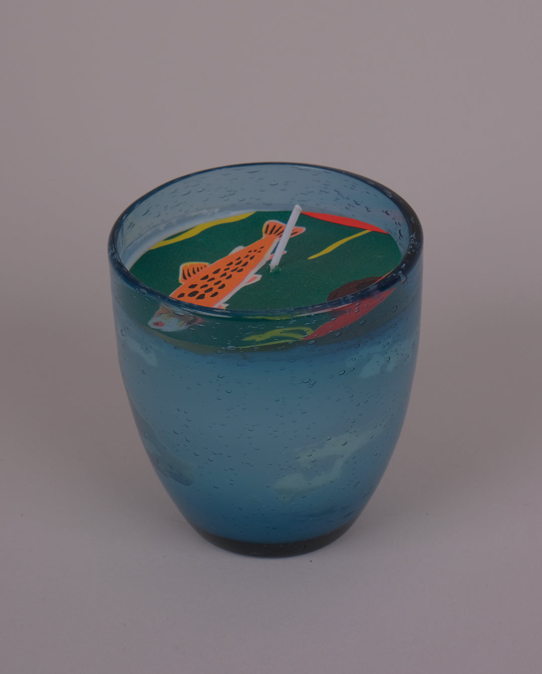 Bougie — verre bleu clair