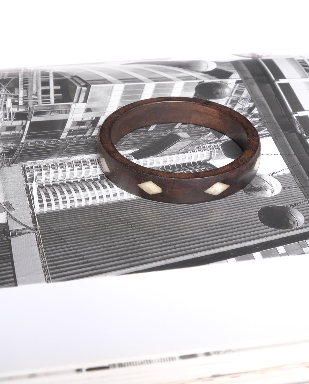 Bracelet en bois et nacre