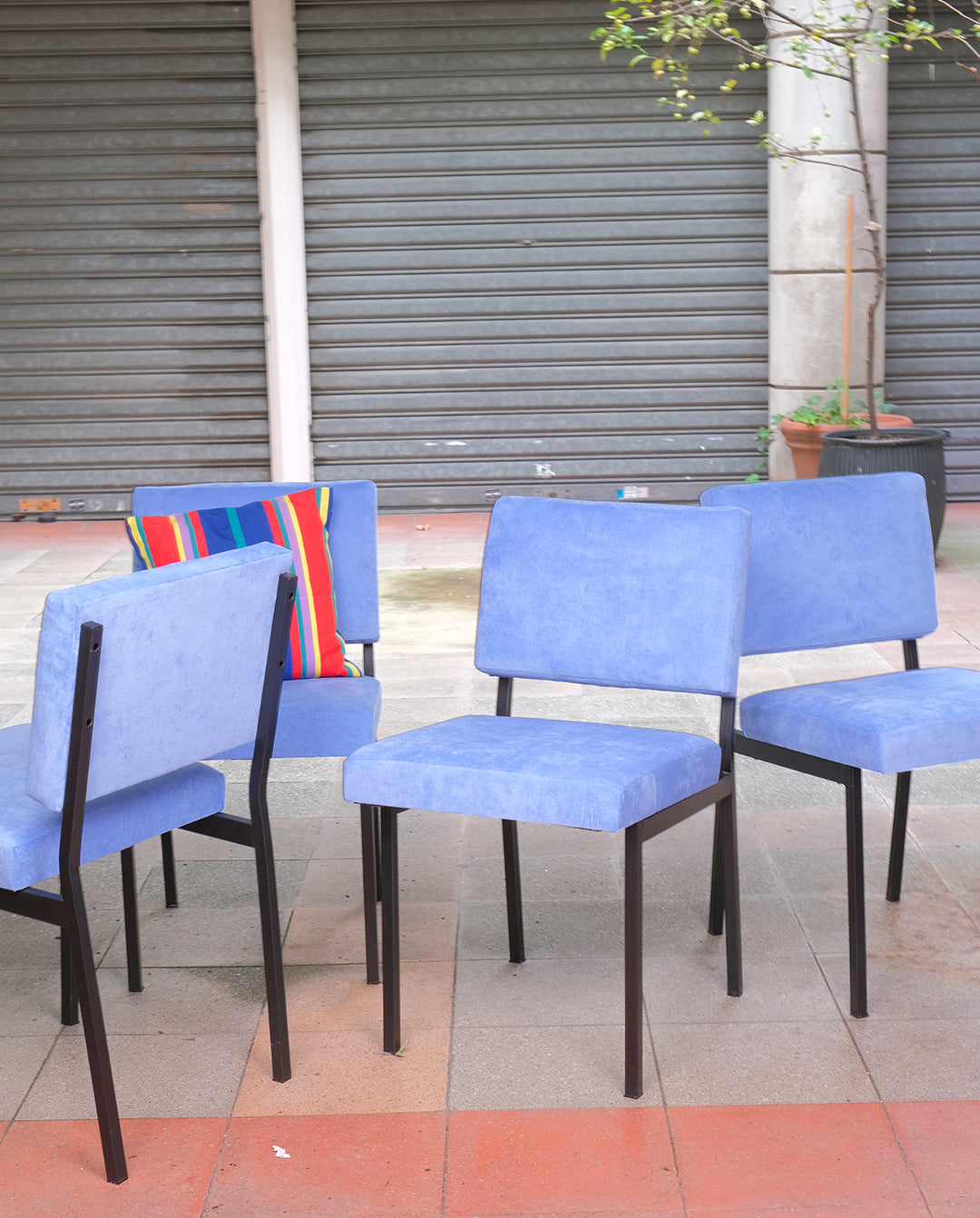 Chaises années 60 x4