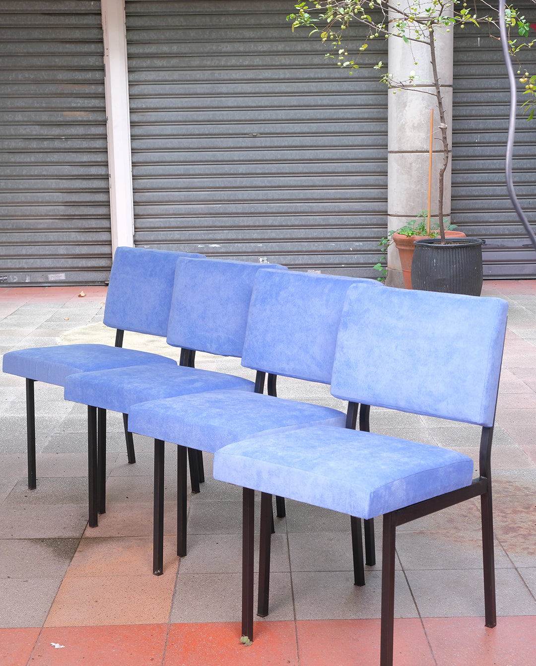 Chaises années 60 x4