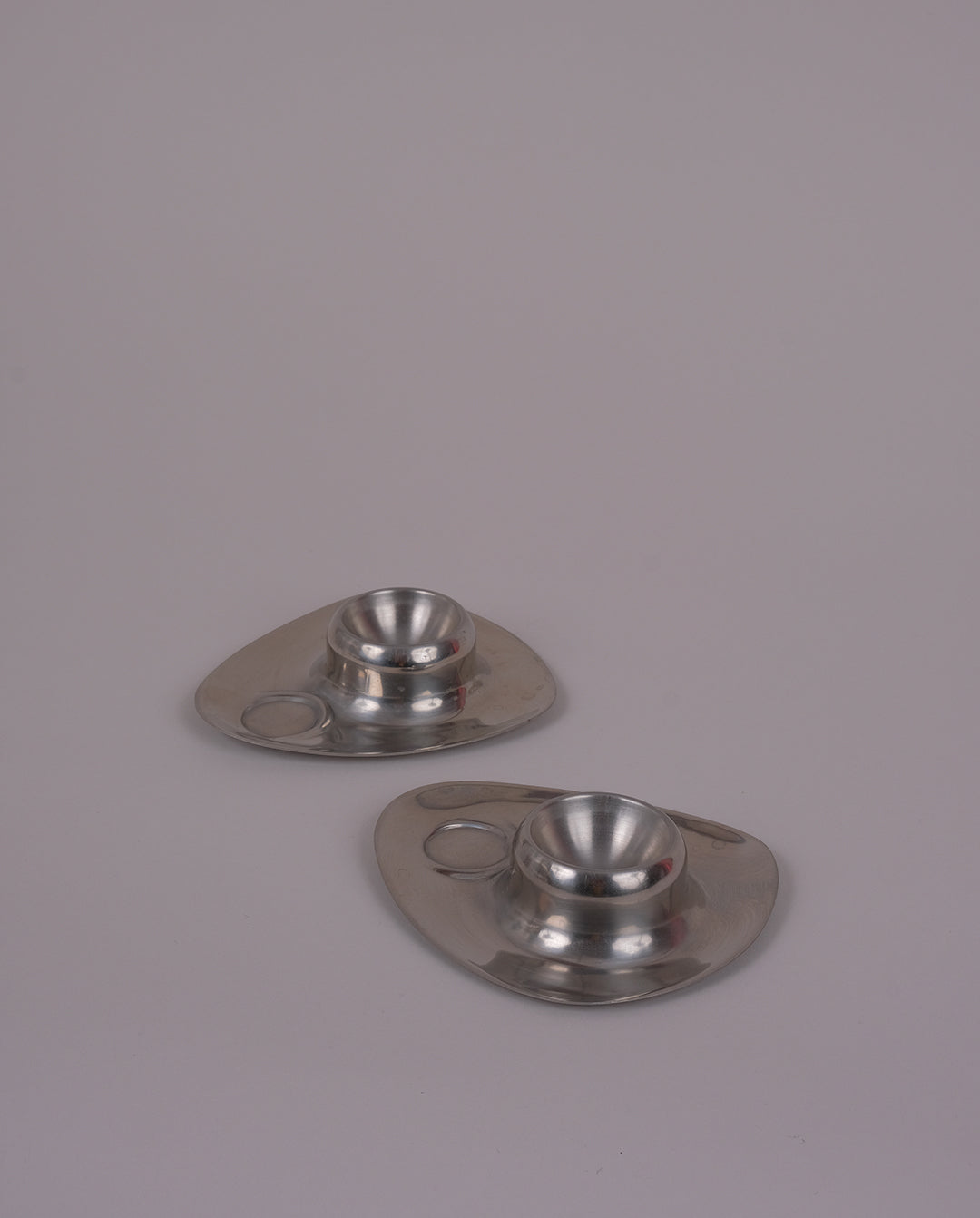 Coquetiers en inox x2