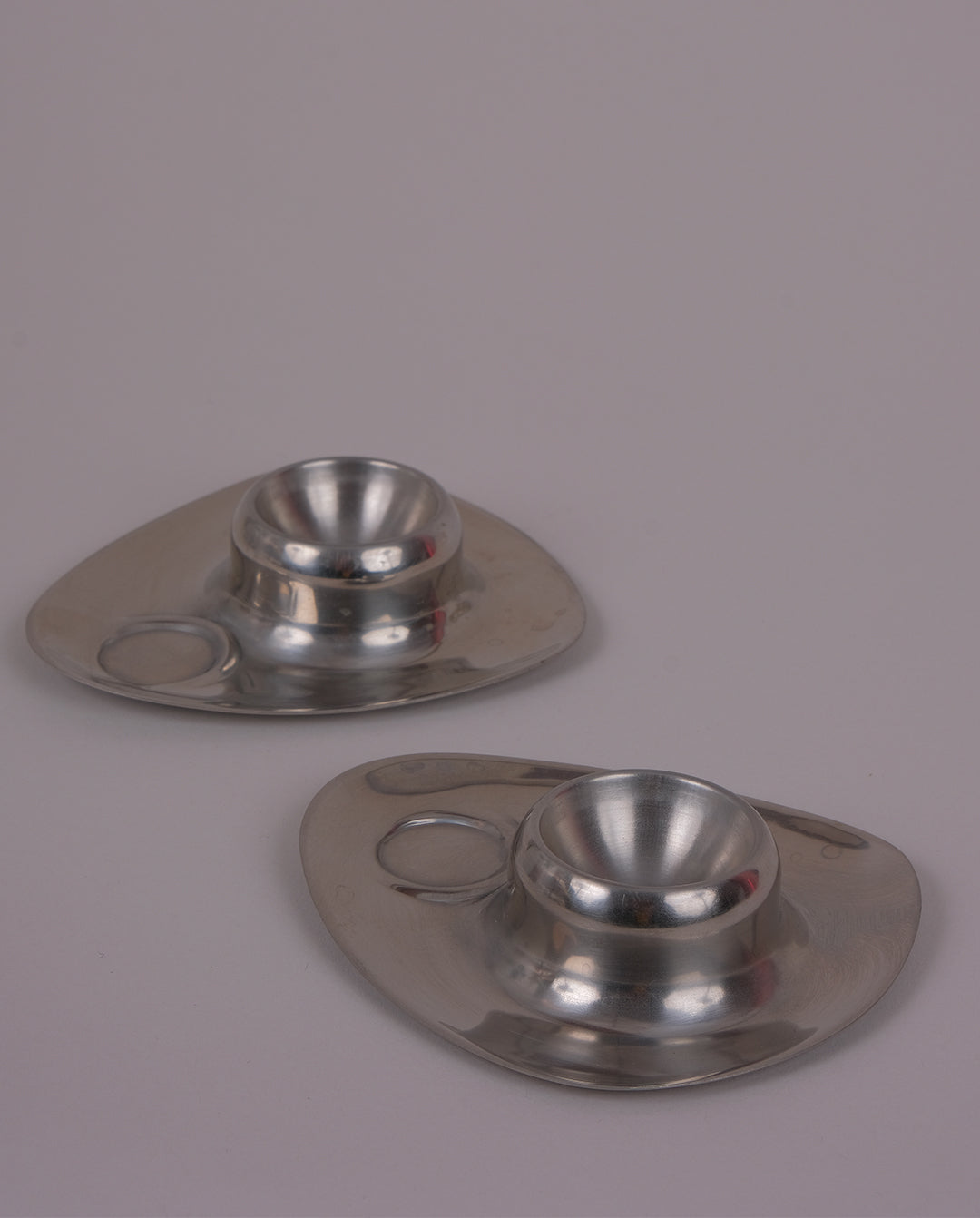 Coquetiers en inox x2