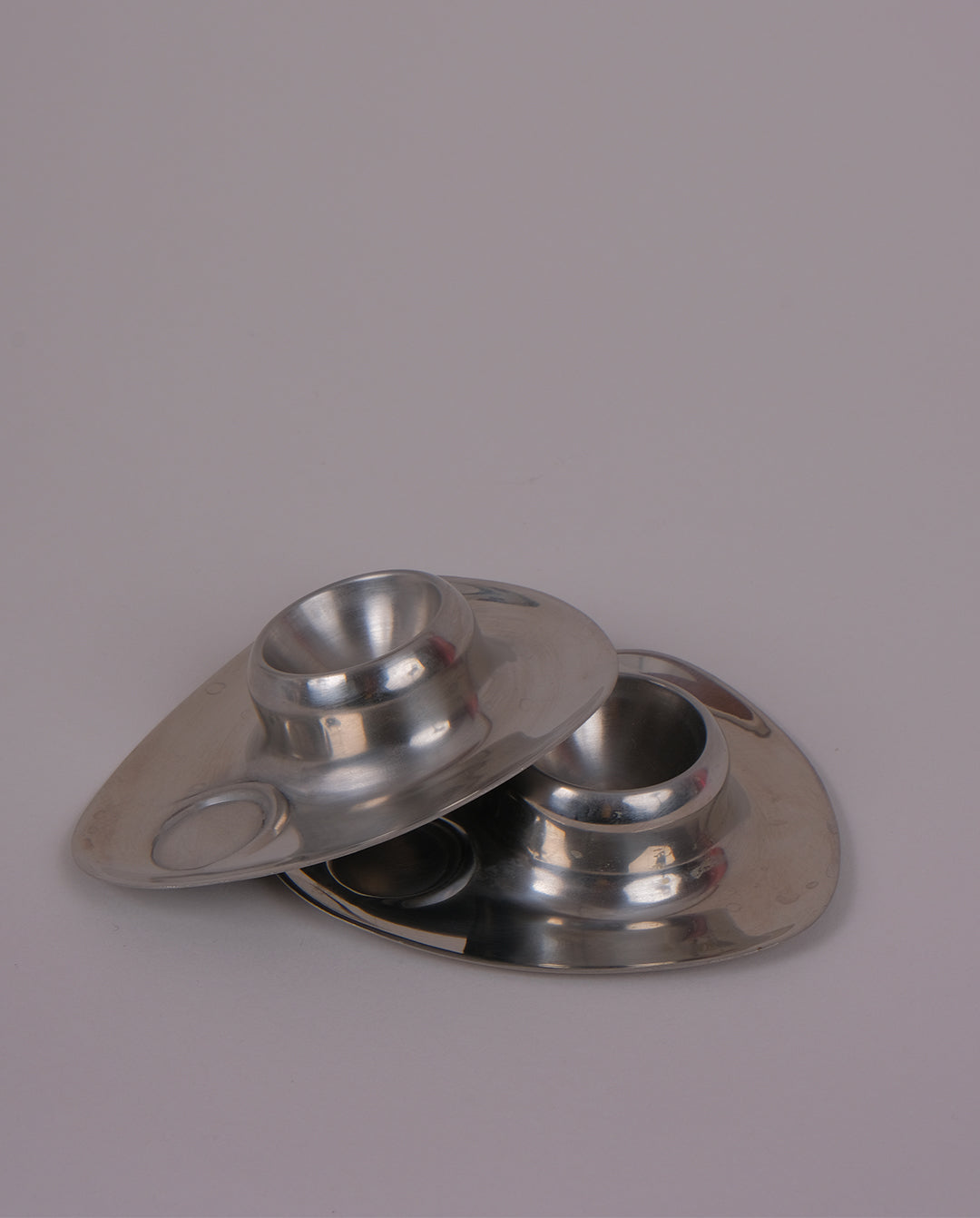 Coquetiers en inox x2