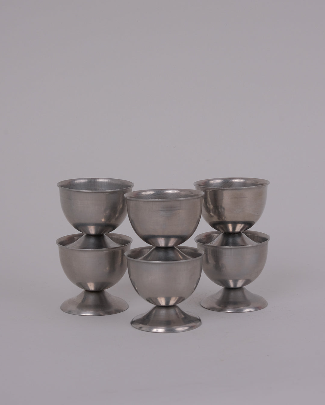 Coquetiers en inox x6