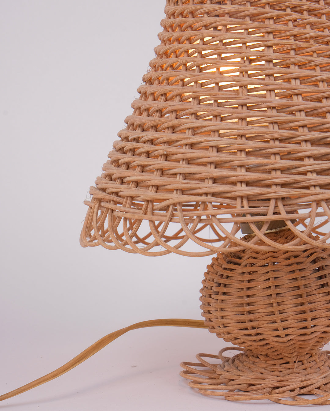 Lampe en osier
