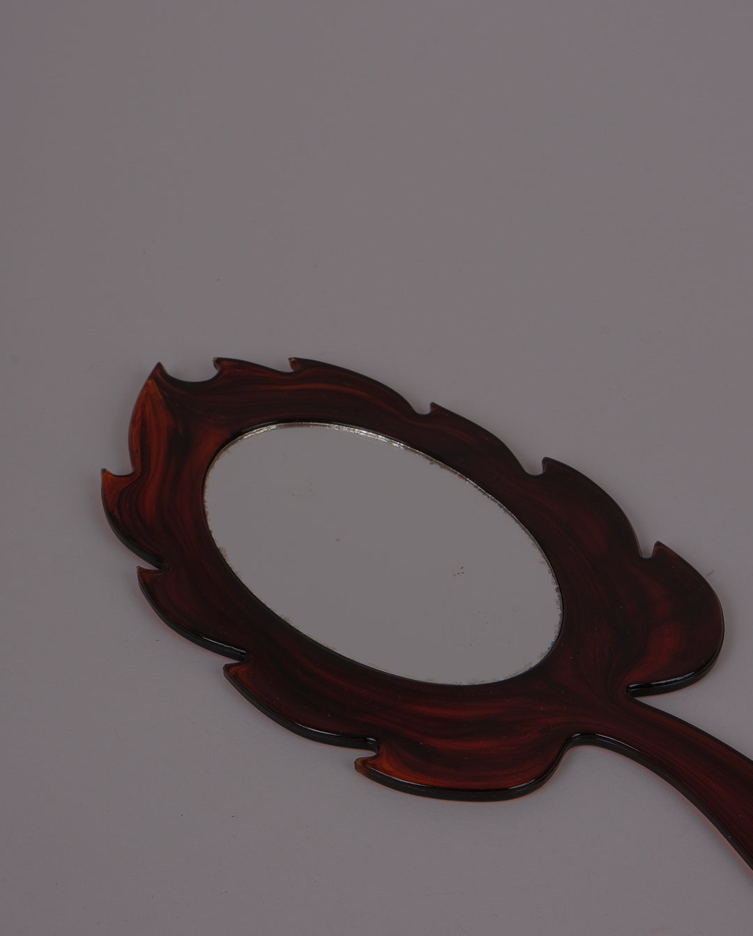 Miroir en plastique ambré