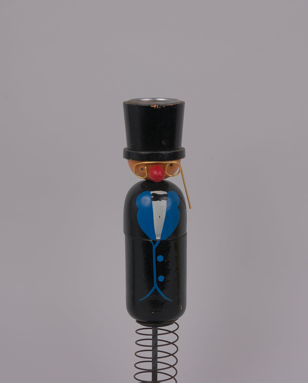 Porte-cigarette peint à la main, objet insolite vintage des années 50