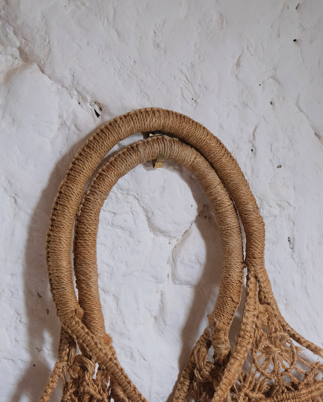 Cabas en corde de jute au crochet