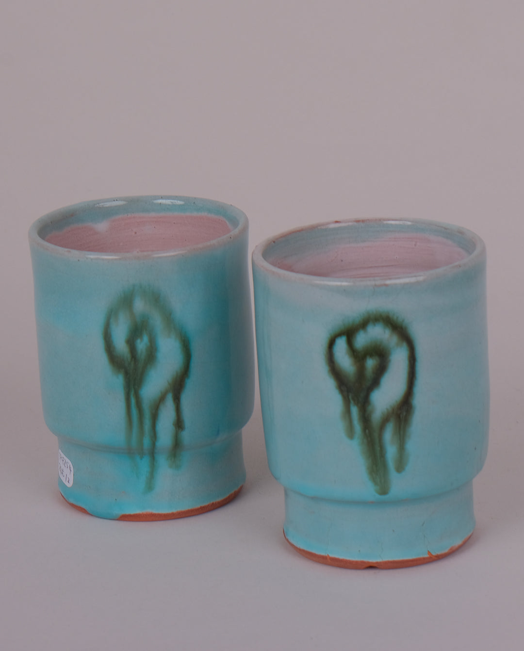 Tasses artisanales en argile x2