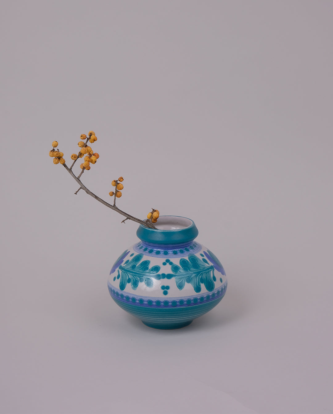 Vase boule peint à la main