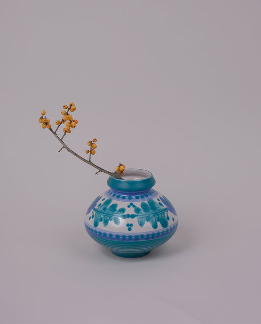 Vase boule peint à la main