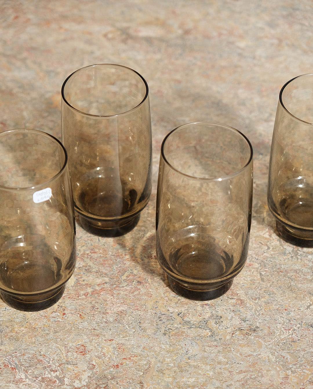 Verres fumés x4, années 70