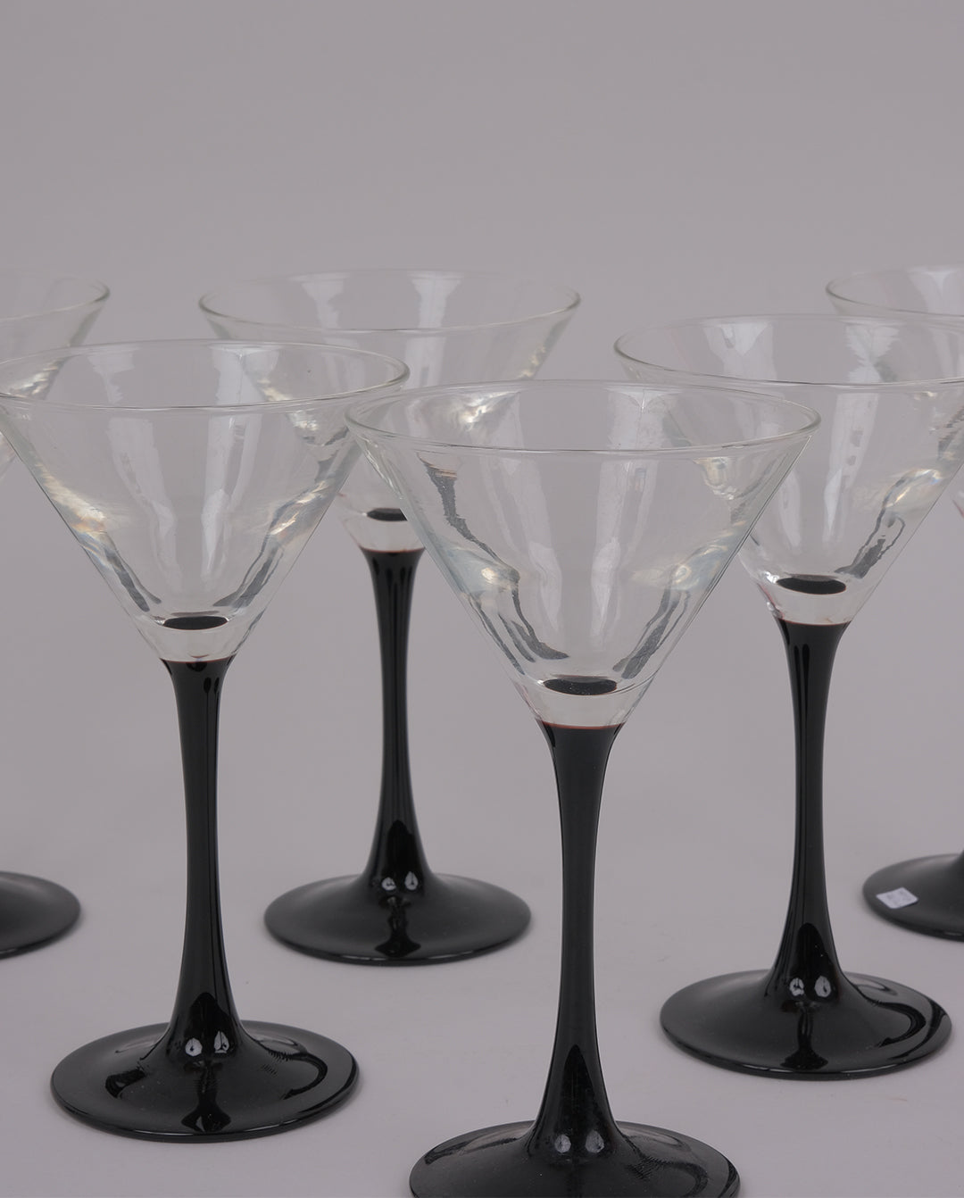 Verres à martini, vaisselle vintage des années 80