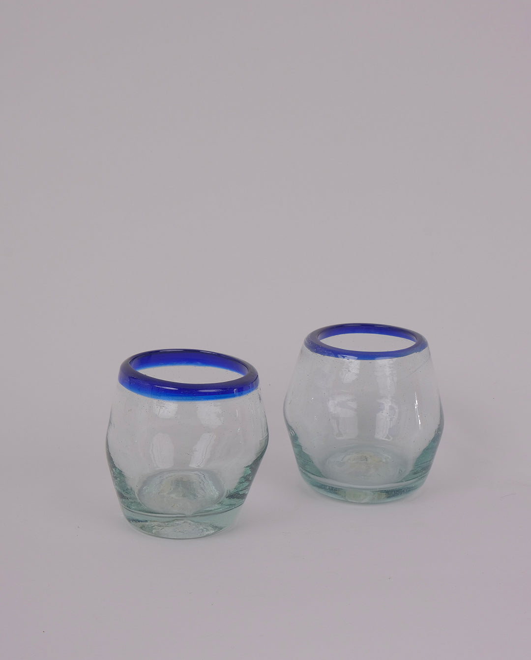 Verres soufflés artisanaux x2