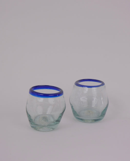 Verres soufflés artisanaux x2