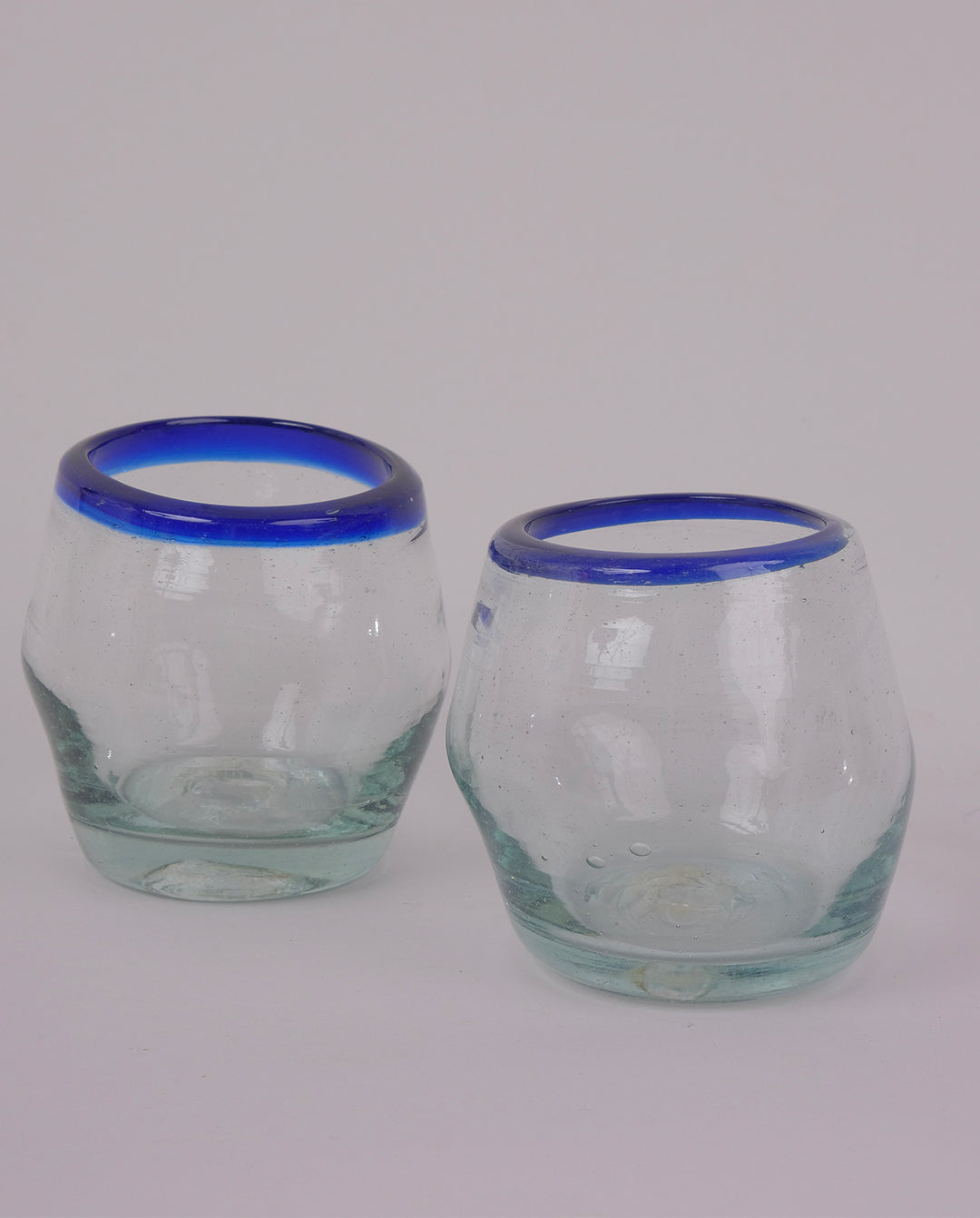 Verres soufflés artisanaux x2