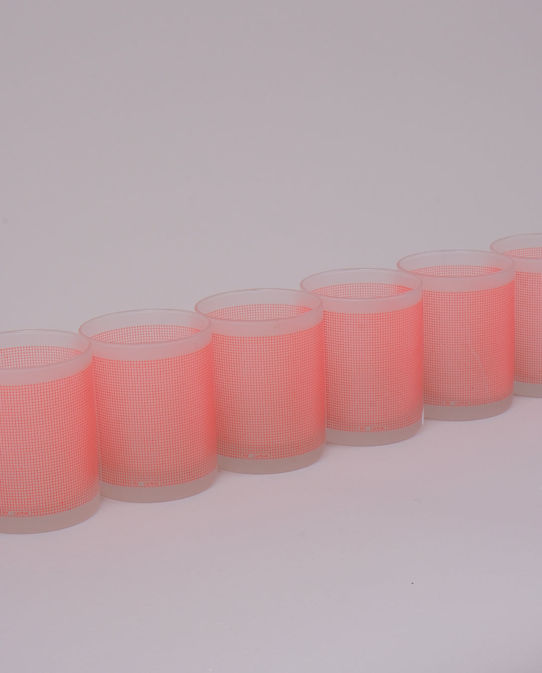 Verres à eau à motifs