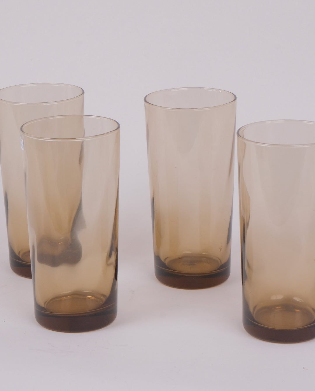 Verres en verre fumé x4