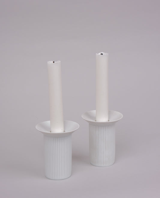 Bougeoirs en céramique x2