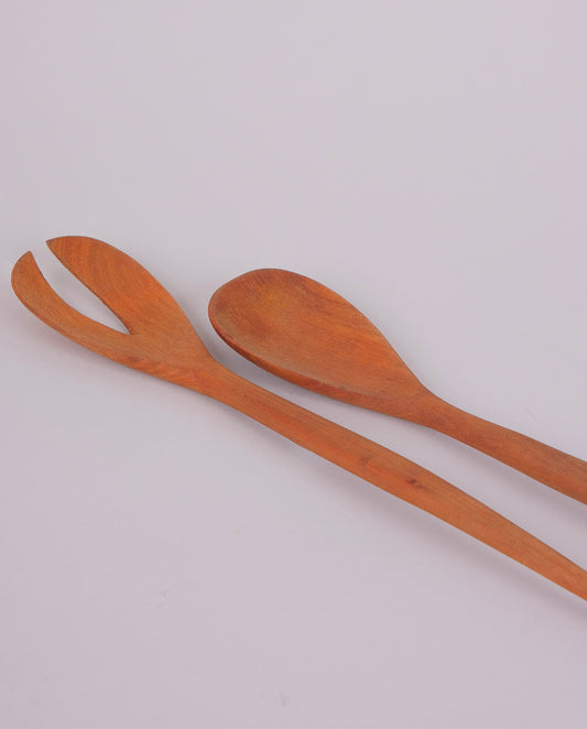 Couverts à salade en teck