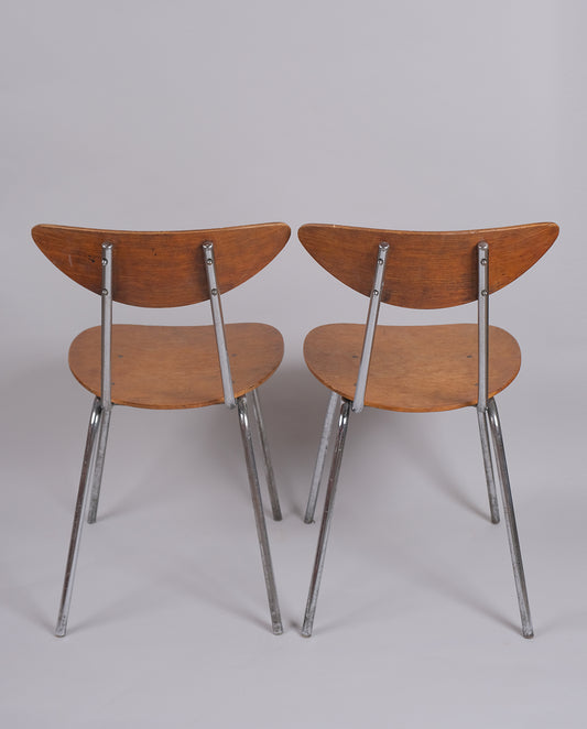 Chaises années 60 x2