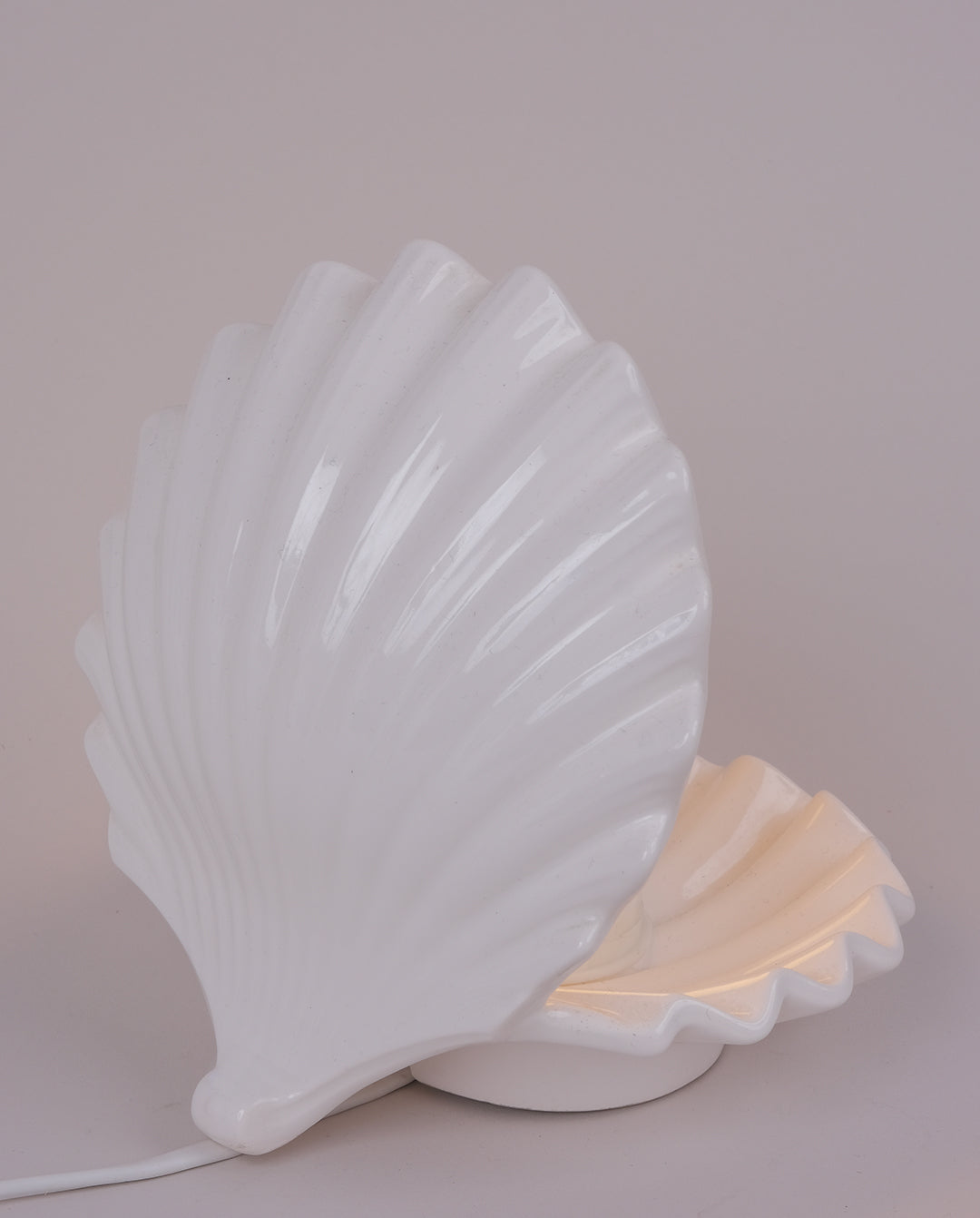 Lampe en céramique coquille St-Jacques