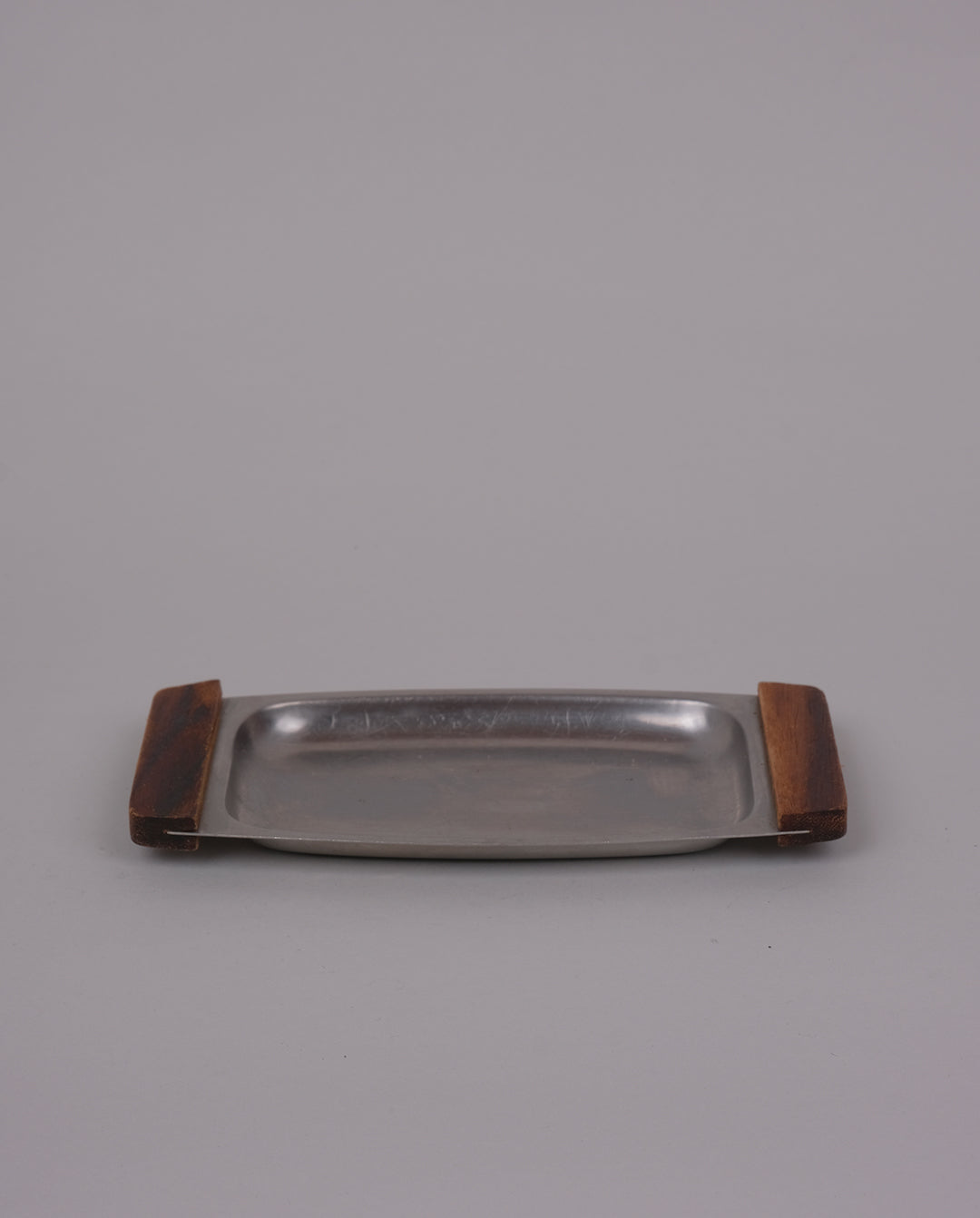 Plateau en inox et teck