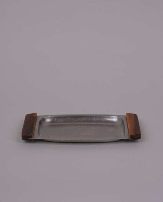 Plateau en inox et teck