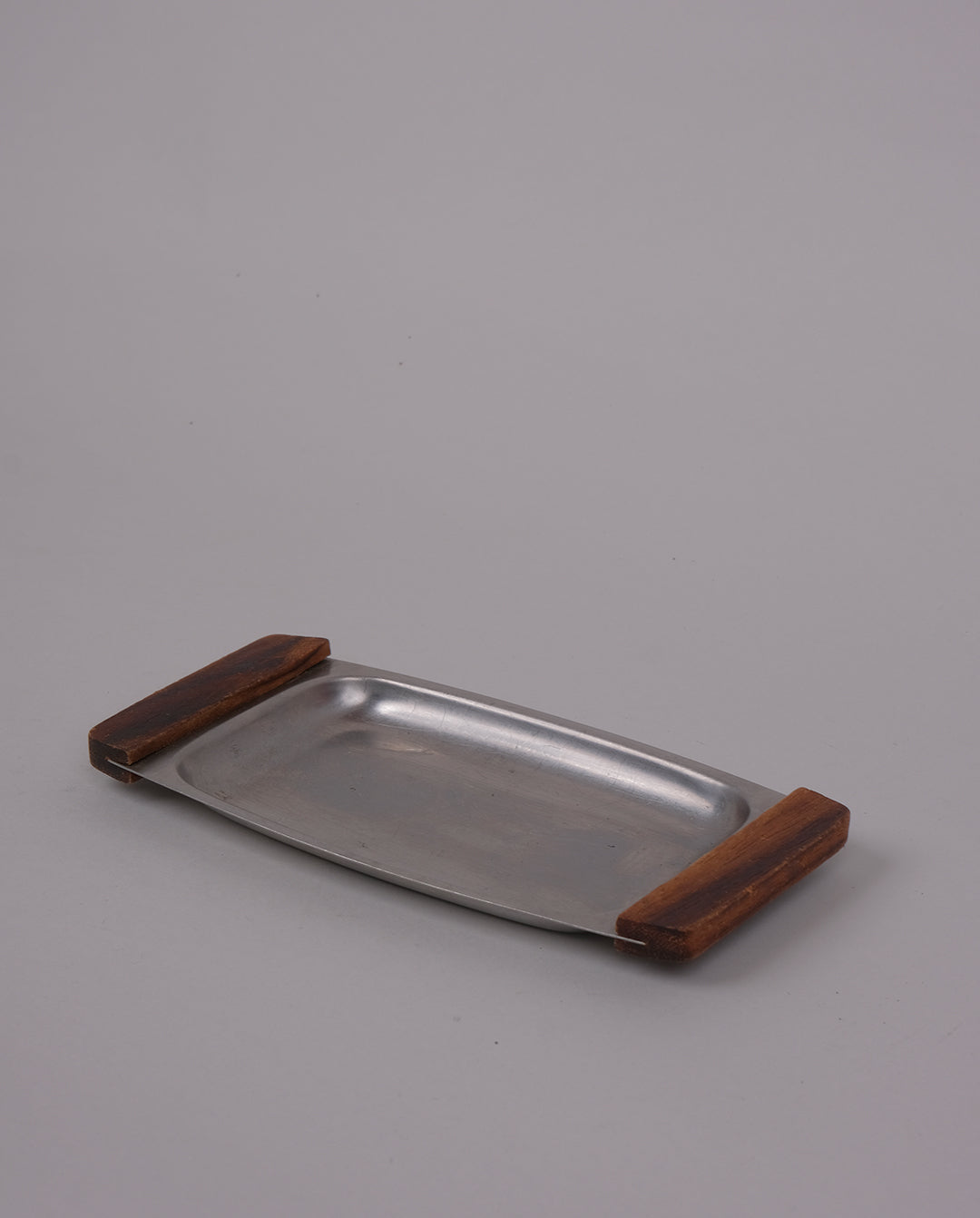 Plateau en inox et teck