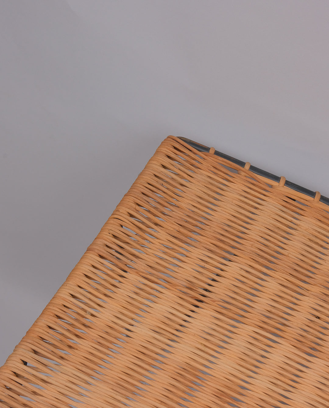 Table basse en osier, années 50