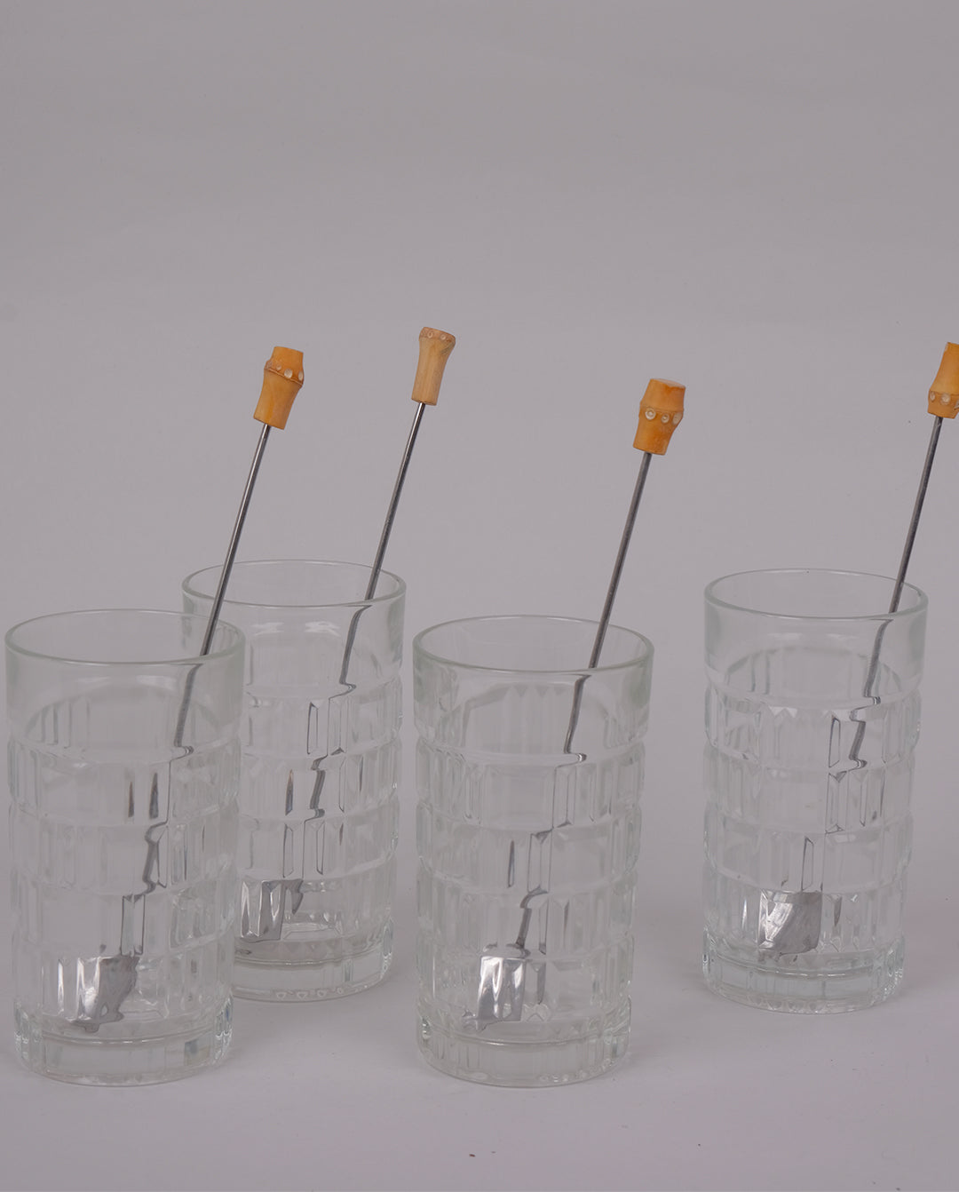 Verres à facettes vintage x4