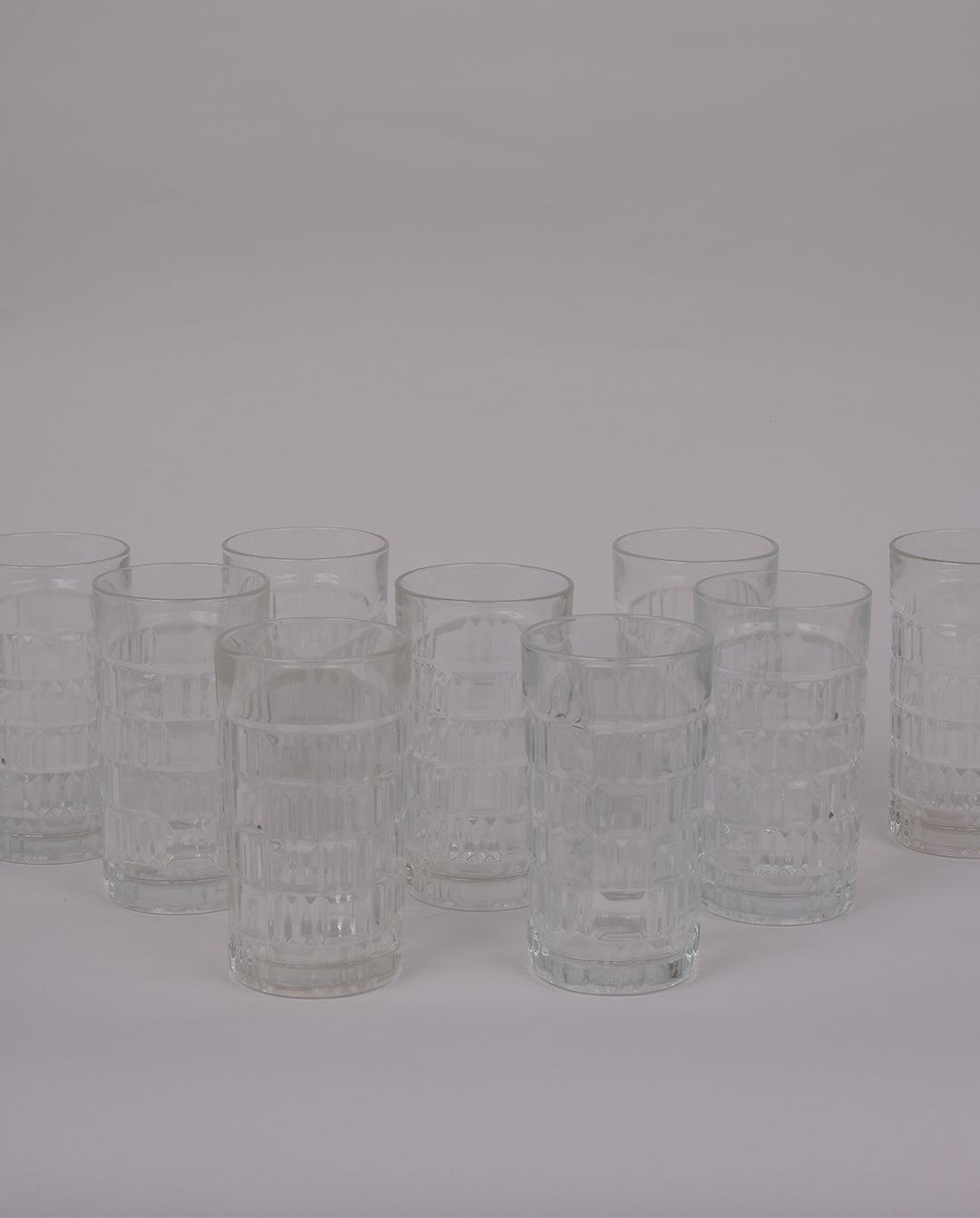 Verres à facettes vintage x4
