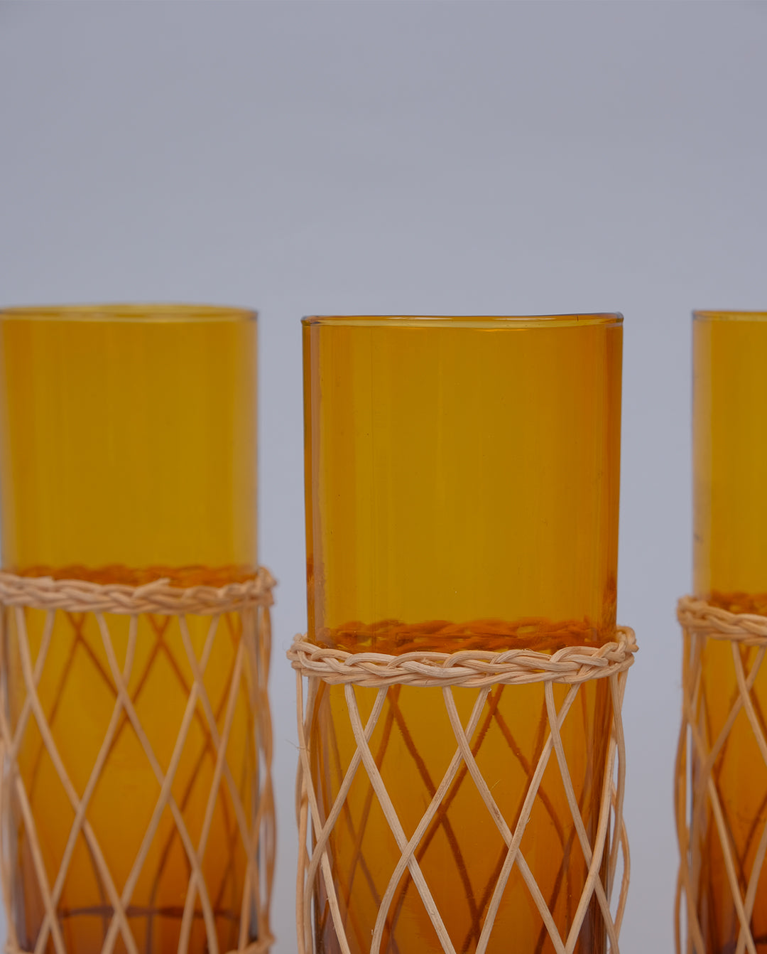Verres à limonade en osier x6